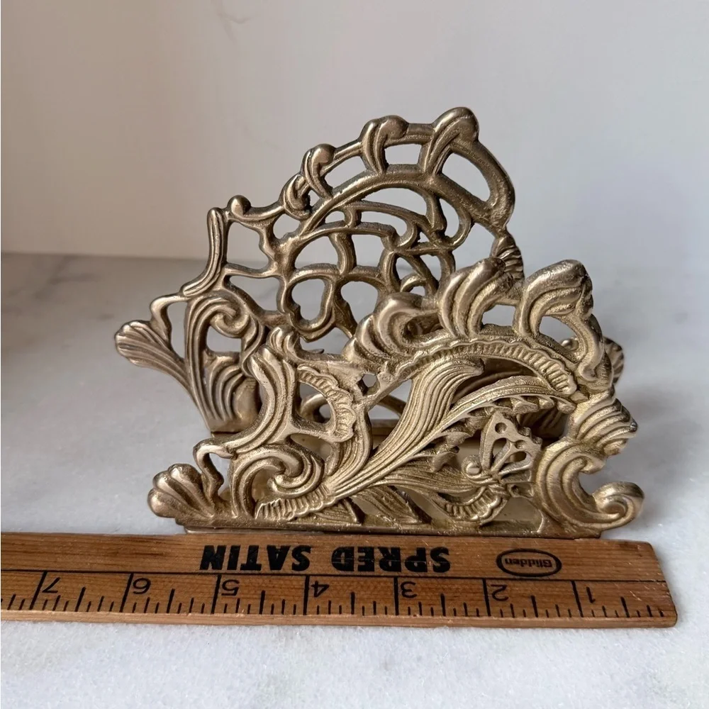 Elegant Gold Metal Napkin Holder